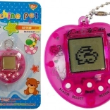 Elektronska igra TAMAGOTCHI rožnata s kratko verižico
