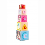 Lesena piramida Vstavljanka Mickey