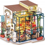 Miniaturna hišica cvetličarne ROLIFE Robotime z LED osvetlitvijo