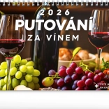 Namizni koledar Popotovanja za vinom 2026