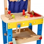 Lesena delavnica za male mojstre z orodjem