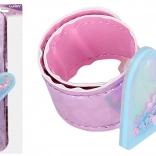 Zapestnica srce s bleščicami 21,5 cm