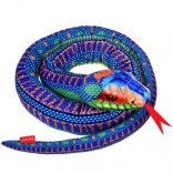 Realistična plišasta igrača modra kača 180 cm