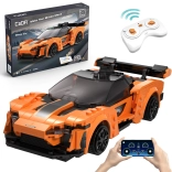 Gradbeni komplet CaDA RC športni avto BLAZE CAR, oranžen, Dual Mode, 295 delov