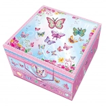 skrivni dvonadstropni pisemski set z okrasnim peresom