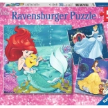 Ravensburger sestavljanka Disney princese – Večer s princesami, 3×49 kosov