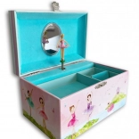 Glasbena škatla za nakit z baletko