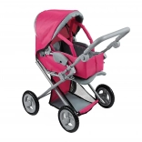 Woopie Royal voziček za punčke 3v1 z nosilko in nastavljivim ročajem