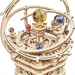 Rokr 3D lesena sestavljanka Zvezdna noč – mehanski planetarij z glasbeno skrinjico