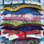 Eurographics vertikalna sestavljanka Mačja princesa na grahu 1000 kosov