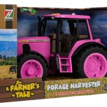 Roza traktor s funkcijo luči in zvokov