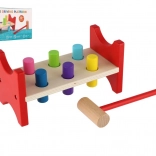 Lesena tolkala s kladivcem za razvoj motorike