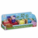 Leseni vlak Peppa Pig z dedkom Prasekom