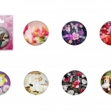 Stekleni 3D magnet Mix