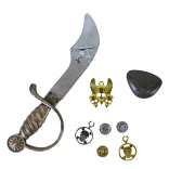 Piratski komplet za otroke – meč, očesni obliž in dodatki