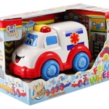 Reševalno vozilo na baterije s svetlobnimi in zvočnimi učinki 15 cm