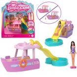 Mini čoln s toboganom in bazenčkom MINI BARBIE LAND od Mattela