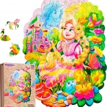 Woodlika lesene sestavljanke Princesa Amélie 120 kosov