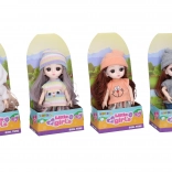 Punčka v zimskih oblačilih 15 cm