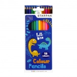 Barvice z motivom dinozavrov, set 12 barv