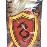 Pena meč in ščit z motivom zmaja