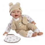 Realistična punčka OLIVER z mehkim telesom 42 cm