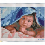 Diamantno slikanje Prisrčen malček 30x40 cm