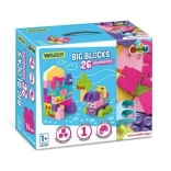 Wader veliki kocki 26 kosov roza