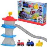 Paw Patrol deluxe stolp 3-v-1 s stezo in 3 avtomobilčki