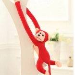 Plišasta opička z zvokom rdeča 80 cm