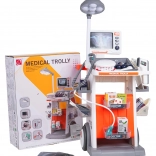 mega zdravniški in zobozdravstveni voziček za otroke z dodatki ter svetlobnimi in zvočnimi učinki