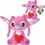 Plišasta igrača DISNEY Lilo in STITCH – Angel s srčkom 25 cm
