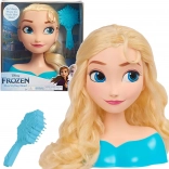 Glava za česanje in oblikovanje DISNEY FROZEN Elsa s krtačo