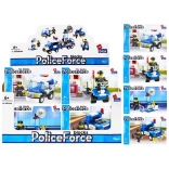 Komplet za sestavljanje policijskega vozila z figurico – 4 različice