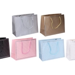 Darilna vrečka 32 × 26 × 10 cm, celoletna, 6 barv