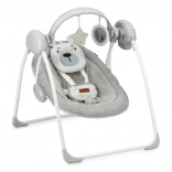 Gugalni ležalnik z melodijami MoMi Liss medved rožnat