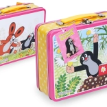 Pločevinasti kovček Krtek roza za otroke