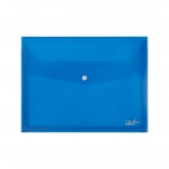 Prostorska mapa z gumbom A4 Opaline, modra, pakiranje 5 kosov