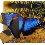 Metulj in njegov življenjski cikel - Lesena slojevita sestavljanka 19 delov