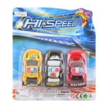 Komplet policijskih avtomobilčkov – mešanica barv (3 kosi)