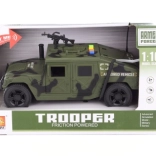 Vojaško avtomobil na baterije z lučmi in zvoki