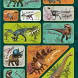 Bleščeče nalepke dinozavri