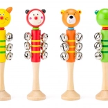 Lesena raglja z zvončki – živalice