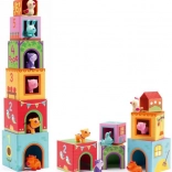 Zložljive kocke Hišice za živali DJECO