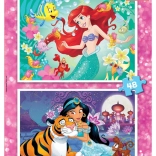 EDUCA puzzle Disney princese: Ariel in Jasmina 2×48 kosov