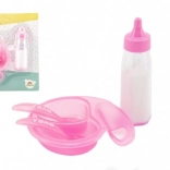 Set za punčke s stekleničko in posodjem