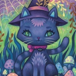 Sestavljanka HEYE Dreaming: mačka čarovnica 1000 koščkov