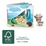 Interaktivna lesena slikanica Small Foot