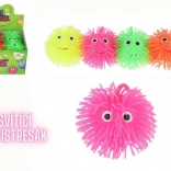 Antistresna kosmata žogica s svetlobnim učinkom, 8 cm