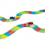 Svetleča dirkalna steza z LED avtomobilčkom